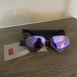 Purple Ray Ban Aviator Copper Purple